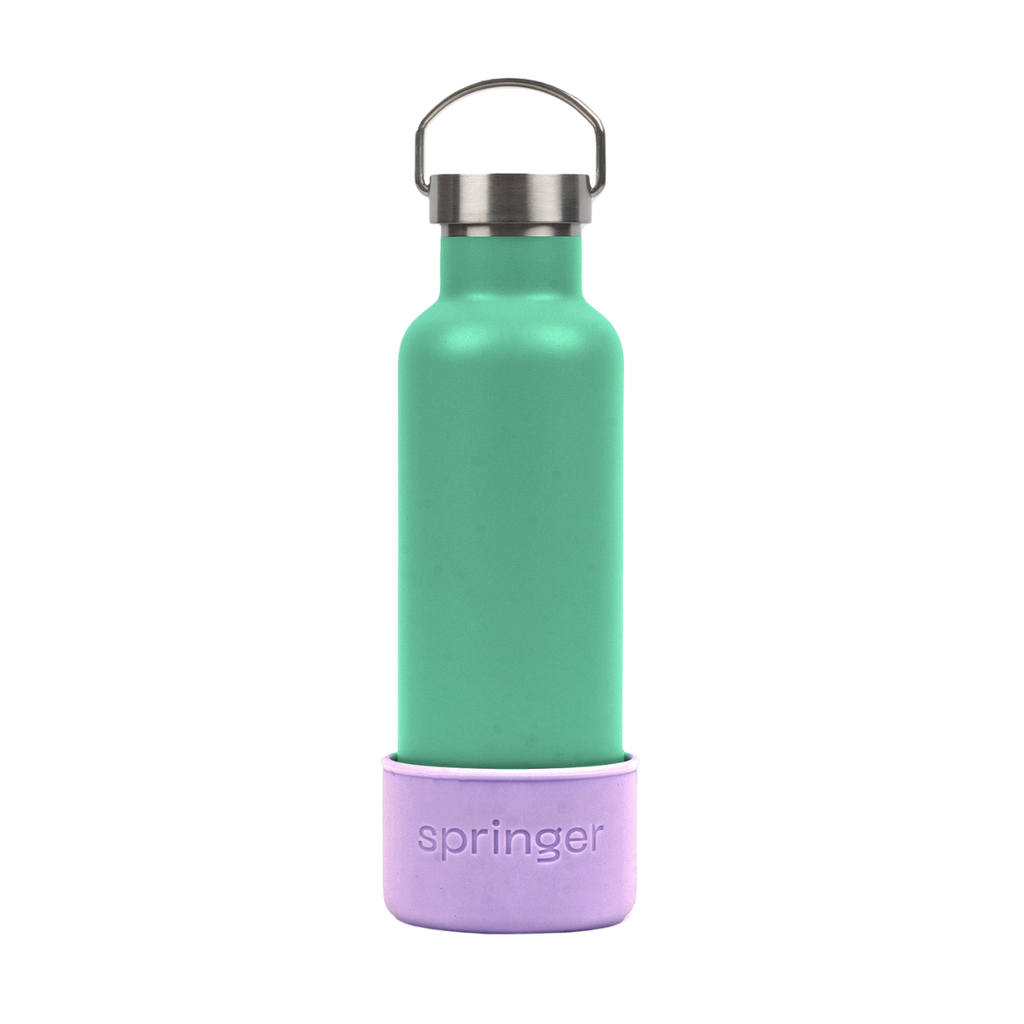 Dog & Me Water Bottle Springer Green/Lilac