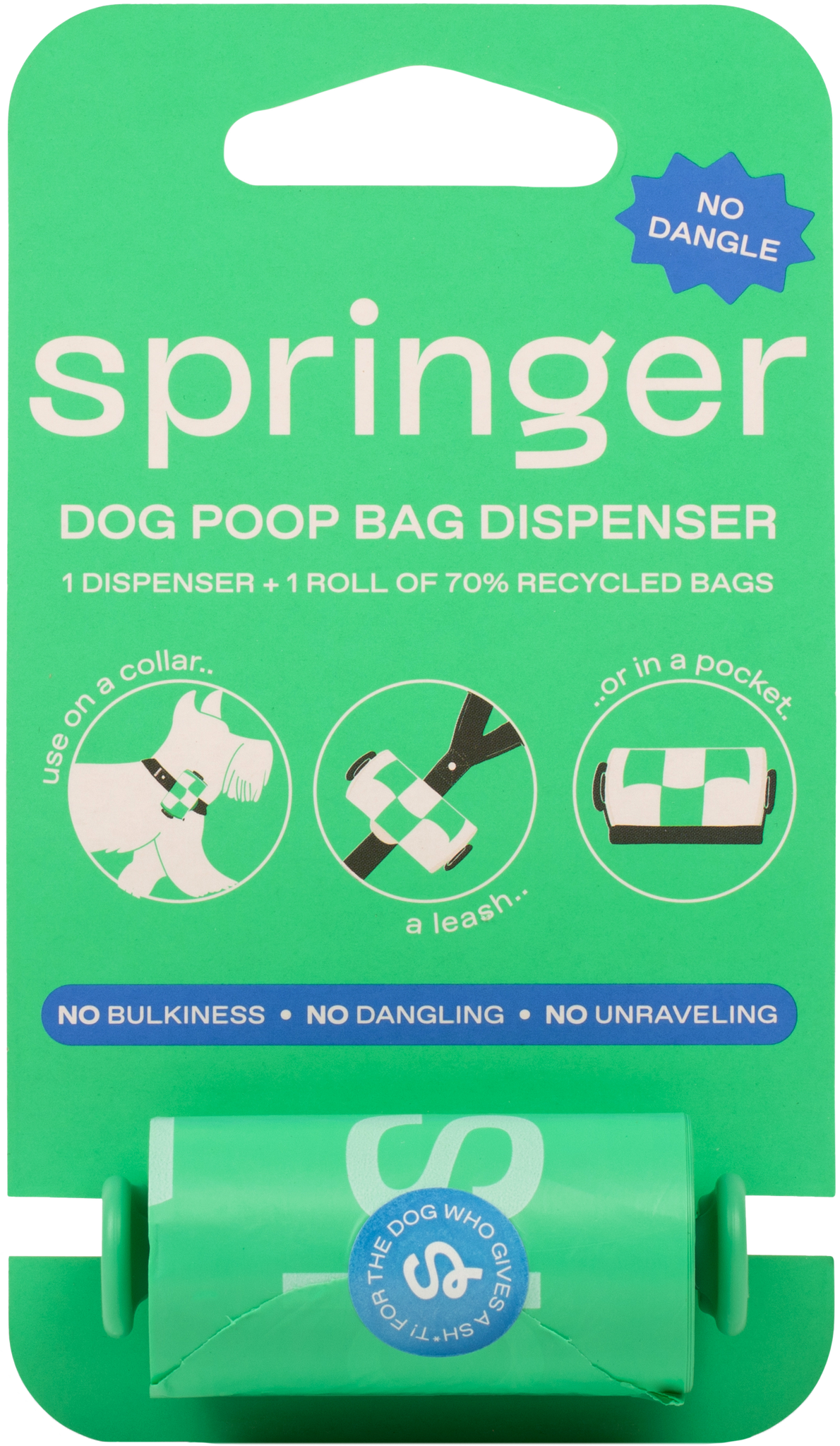 Poop Bag Dispenser + Roll