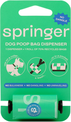 Dog Poop Bag Dispenser + Roll Black